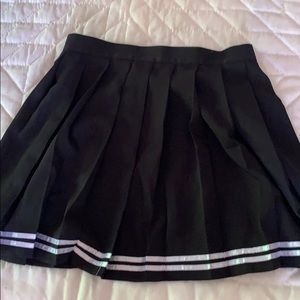 Black pleated mini skirt Halloween